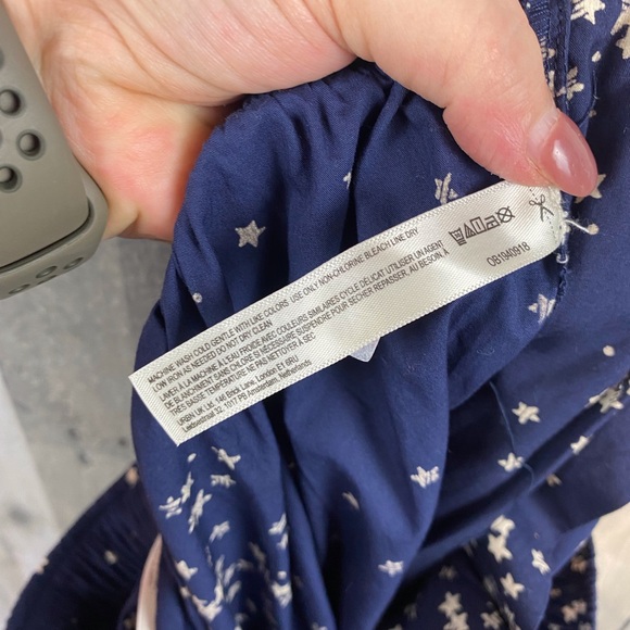 NWOT Anthropologie The Wern Boxer Pajama Pants in Navy Stars Size Large. - Picture 5 of 8